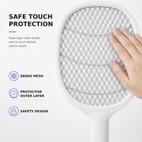 2025 SAIJZEK. Raquette anti-moustiques électrique rechargeable à lumière uv de qualité supérieure 3000V