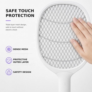 2025 SAIJZEK. <span class=keywords><strong>Raquette</strong></span> anti-moustiques <span class=keywords><strong>électrique</strong></span> rechargeable à lumière uv de qualité supérieure 3000V - Product Image 3