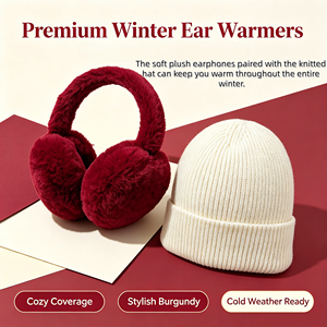 Ensemble bonnet tricoté et <span class=keywords><strong>cache</strong></span>-<span class=keywords><strong>oreilles</strong></span> en forme de cœur <span class=keywords><strong>pour</strong></span> femme, super doux, 100 % polyester, en peluche, <span class=keywords><strong>pour</strong></span> l'hiver, décorations mignonnes <span class=keywords><strong>pour</strong></span> la Saint-Valentin, protection contre le froid - Product Image 6