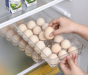 Hộp Đựng Trứng Bằng Nhựa Cho Tủ Lạnh Hộp Đựng Trứng Tủ Lạnh Hộp Sắp Xếp Có Nắp 18 Đếm Bán Sỉ Có Thể Xếp Chồng Lên Nhau - Product Image 5