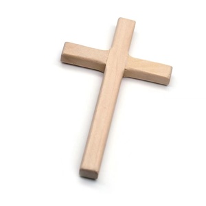 Harga Grosir Dekorasi Religius Ukiran Kayu 7*12Cm Pas Tangan Salib Kayu Kecil untuk Membuat Kalung Doa Gereja - Product Image 6