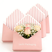 Décorations personnalisées pour mariage et anniversaire, fleurs pliées faites à la main, enveloppes pour bouquets, boîtes cadeaux imperméables