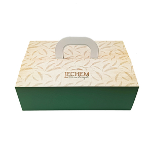 Cajas Rectangulares de Papel Reciclable de Lujo para Pasteles, con Logotipo Personalizado, Contenedor para Cupcakes de Té de la Tarde, Ventana Transparente, Laminado Mate - Product Image 2
