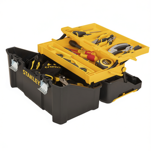 Boîte à outils multi-niveaux Stanley 19 pouces avec compartiments organisés pour le rangement et le transport - Product Image 2