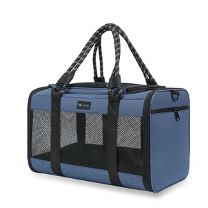 Transportadora para Mascotas Lu.Jie Azul, Gran Capacidad, Transpirable, Plegable, Bolsa de Viaje Portátil para Perros y Gatos - Product Image 1