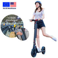 Trottinette Électrique Adulte X8 EScooter HX 250W, Deux Roues, 30-45km, 300lbs, 25km/h, Unisexe, Prix Bas, Entrepôt UE/USA