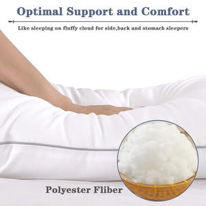 Confortable et sans allergie, <span class=keywords><strong>duvet</strong></span> en Polyester, Alternative, <span class=keywords><strong>sensation</strong></span> de Micro-Gel en Fiber, <span class=keywords><strong>oreiller</strong></span> d'hôtel - Product Image 4