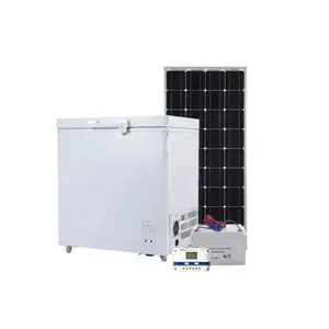 Frigorifero orizzontale commerciale 182L frigorifero apribile a porta singola con congelatore solare