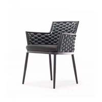 Ensemble table et chaises en rotin tressé pour extérieur, mobilier de jardin moderne, simple, imperméable et résistant au soleil pour villa, balcon, cour