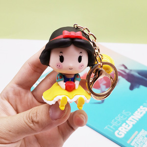 Porte-clés dessin animé Q mignon princesse porte-clés cloche Belle princesse porte-clés <span class=keywords><strong>cendrillon</strong></span> sac pendentif - Product Image 5
