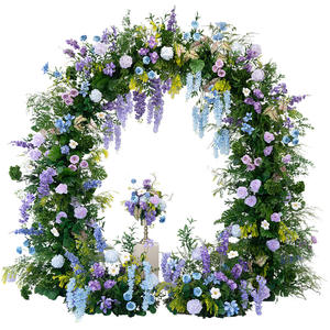 Arreglo Floral para Arco de Boda LANJO 5d, Fondo de Rosas de Seda, Camino de Flores Coloridas, Set de Arco para Fondo de Boda - Product Image 6