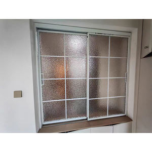 モスキートネットアルミ合金パノラマスライド窓乾燥ロッドグリルデザインガラススライド窓 - Product Image 6