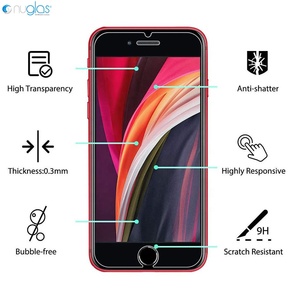นักเก็ตร้อนโทรศัพท์มือถือป้องกันหน้าจอสำหรับ Iphone <span class=keywords><strong>Se</strong></span> <span class=keywords><strong>2022</strong></span>ฟิล์มกระจกนิรภัยสำหรับ Iphone <span class=keywords><strong>SE</strong></span> 2020 - Product Image 6