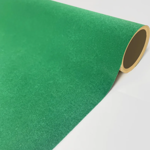 Rollo de vinilo de transferencia de calor <span class=keywords><strong>Flock</strong></span> 3D Velvet Green <span class=keywords><strong>Flock</strong></span> 0,8mm Flex Mix Colors Transferencia de calor para camisetas Film - Product Image 3