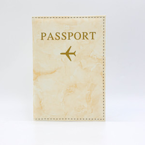 Housse de <span class=keywords><strong>Passeport</strong></span> Sacs à Certificats en Cuir PU, Porte-<span class=keywords><strong>Passeport</strong></span> Portable pour Hommes et Femmes en Voyage, Porte-<span class=keywords><strong>Passeport</strong></span> Doré - Product Image 4