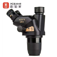 YCS 71 Ultra Trinocular Microscope Head 0.67X-45X Zoom for Phone Electronic Soldering Repair Microscope