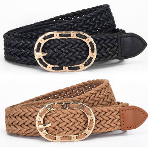 Yonger Novas Mulheres All-Match Estilo Casual Tecido Corda encerada Cinto Soco-Free Couro Liga Nó Saia Decorativa Camisola Camisa - Product Image 1