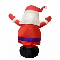 Décoration de Noël gonflable extérieure de 8 pieds en PVC écologique avec éclairage LED, modèle NCH22043