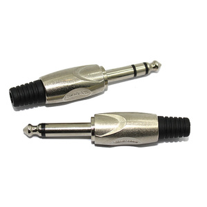 อะแดปเตอร์เสียง 6.35 มม. แบบโมโน ปลั๊กโลหะผสมสังกะสี ได้รับการรับรองมาตรฐาน RoHS - Product Image 2