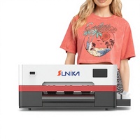 Nouvelle imprimante DTF numérique entièrement automatique A3 pour usage domestique, multi-couleurs, pour films PET et T-shirts, avec tête Epson, encre pigmentée, sécheur de poudre et fonction de chauffage