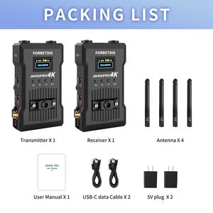 Best Aluminum Alloy HDM SDI <b>Wireless</b> Video Transmitter <b>Receiver</b> 985FT/300m Delay for OBS Live Streaming Home Game Camera Equip - Product Image 6