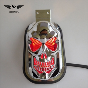 Đối Với Harley Davidson Road Vua Cổ Điển Tàu Tuần Dương Trực Thăng 12V LED Xe Máy Motorrad Skull Đuôi Ánh Sáng Bao Gồm Đèn Tín Hiệu - Product Image 5