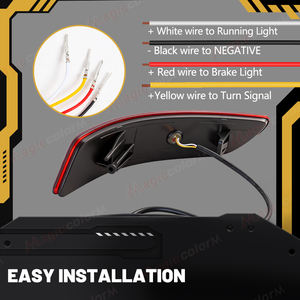 En stock, vente chaude en Jamaïque : Feu arrière de pare-chocs à LED pour Toyota <span class=keywords><strong>Corolla</strong></span> Axio <span class=keywords><strong>2015</strong></span> 2016 2017 2018, Réflecteur de pare-chocs arrière à LED - Product Image 5