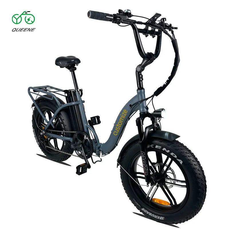 QUEENE/elettrico Super potente velocità Max 50km 1000w motore bicicletta per adulti Ele 20 pollici Off Road pneumatico grasso 48v 70km bici elettrica