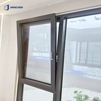 Büyük Modern Alüminyum Alaşımlı Sürme Kanatlı Pencere Ses Geçirmez Katlanır Paslanmaz Çelik Sineklik Enerji Verimliliği Sertifikalı