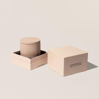 AIKUN Bougie Parfumée en Céramique Moderne avec Couvercle, Qualité Supérieure, Ensemble Boîte de Bougies d'Arôme Réutilisables