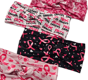 Bandeau de sensibilisation au cancer du sein pour femmes filles bandeau <span class=keywords><strong>ruban</strong></span> <span class=keywords><strong>rose</strong></span> anticancer bandeau torsadé <span class=keywords><strong>rose</strong></span> pour le mois de sensibilisation d'<span class=keywords><strong>octobre</strong></span> - Product Image 1