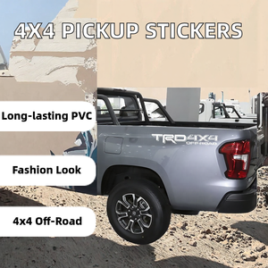 Yunteng - 2 pegatinas para coche, diseño gráfico 4x4, personalizadas, de PVC de 8 mil, accesorios exteriores para carrocería de camioneta - Product Image 2