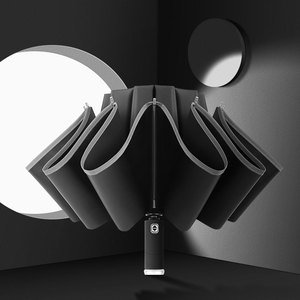 Compact LED Lighted 3 - Fold <strong>Auto</strong> - Opening Automatic Golf <strong>Umbrella</strong> with <strong>Open</strong> &amp; <strong>Close</strong> by Alibaba Rain <strong>Umbrella</strong> Supplier - Product Image 2