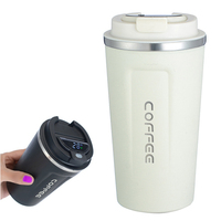 Tasse de voyage en acier inoxydable à double paroi Température contrôlée Tasse à café/eau glacée Affichage LED Conteneur intelligent de stockage des aliments
