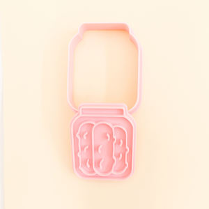 Cornichons série 3D dessin animé Biscuit moule en plastique bricolage <span class=keywords><strong>emporte</strong></span>-pièces pour tranche de concombre imprimé Biscuit bouteille outils de bricolage - Product Image 2