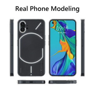 <span class=keywords><strong>Funda</strong></span> a prueba de golpes para teléfono, carcasa trasera transparente a prueba de golpes para nada, 1 unidad - Product Image 5