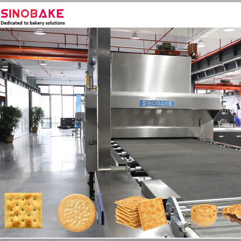 Sinobake Automatische Biscuit Maken Machine Voor Productielijn Hard En Zacht Biscuit Verschillende Vorm Bakapparatuur