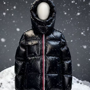 Áo khoác phao lông vũ nam cao cấp NFC Luxury Winter Jack, áo khoác phao bóng mượt, áo khoác cỡ lớn, áo khoác có mũ trùm đầu màu đen dành cho nam - Product Image 3