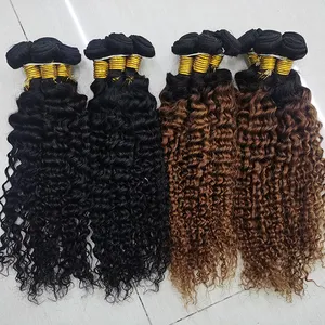 Paquetes de cabello humano 100% de onda profunda al por mayor letsfly 12-24 pulgadas paquetes de cabello brasileño extensión de cabello virgen procesado rizado profundo