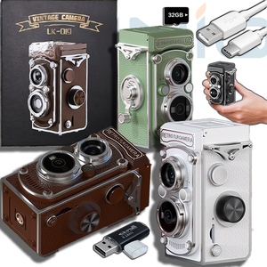 Caméra numérique Yuniq Joystick avec filtre manuel, commutateur, 48MP, vidéo 1080P, écran HD de 1,54 pouce, vision nocturne IR, multicolore, LK-019 - Product Image 1