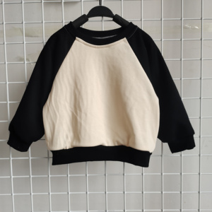 Sudadera Infantil con Mangas en Contraste, Bloques de Color, Estilo Oversize, Suéter Informal de Algodón para Niños, OEM - Product Image 4