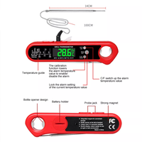 Longue sonde LCD thermomètre de gril numérique lecture instantanée thermomètres alimentaires de cuisine domestique thermomètre de barbecue de cuisson électrique intelligent