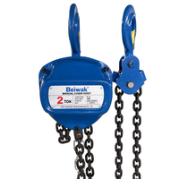 Palans manuels à prix d'usine, capacité 2T, levée 6 m, chaîne de charge de grade 80 pour travaux de levage et d'agrandissement en usine et garage