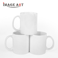 एक ग्रेड 11oz उच्च बनाने की क्रिया कोटिंग के साथ प्रबलित चीनी मिट्टी के बरतन सफेद मग