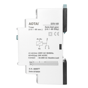 Многофункциональное миниатюрное реле задержки времени ERV-<span class=keywords><strong>60</strong></span> высокого качества, 5А, с функцией задержки включения (On Delay), таймер 0,1с-<span class=keywords><strong>60</strong></span>с - Product Image 3
