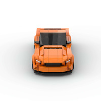 Véhicule de course MOC en promotion, compatible avec les briques de marque, jouets éducatifs à assembler, blocs de construction en plastique ABS pour enfants