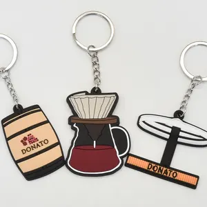 Promotional Business Gift For Custom Logo Key Chains 2D 3D Pvc Keychains Personalized Key Chain Soft Rubber Custom Keychain