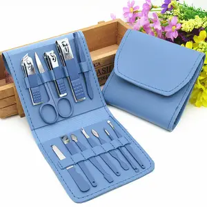 Manucure Set Coupe-ongles Outils Ménage 4/12/16Pcs En Acier Inoxydable Oreille Cuillère Coupe-ongles Ciseaux Kit Pour Manucure Outils