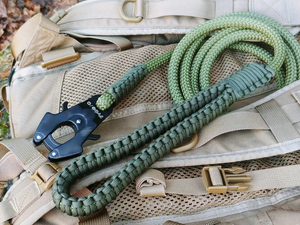 Kalung dan Tali Anjing Bebas Genggam yang Dapat Disesuaikan, Tali Anjing Besar Model Frog dengan Pengait Putar dan Carabiner yang Dapat Dilepas - Product Image 3