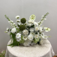 Bouquet de fleurs artificielles réalistes M-FB15 personnalisé en usine, centre de table de 50 cm, arrangement floral artificiel pour banquet